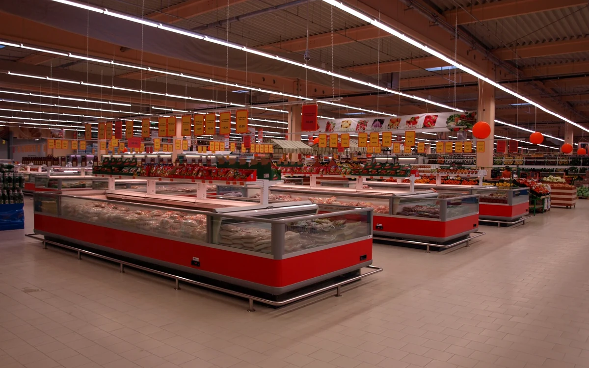 Aplicație frigorifică comercială